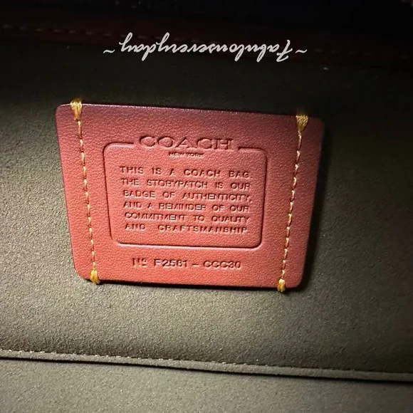 Coach Empire Carryall Bag 34 Shoulder Bag In Leather/Gold/Olive CCC30 NWT - Picture 9 of 9